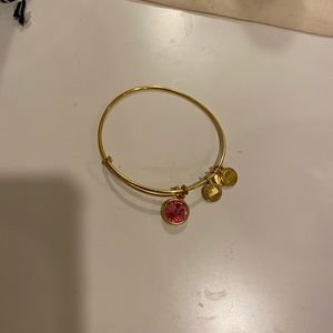 Alex and Ani gold charm bracelet
